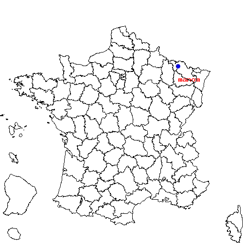 localisation sur le carte de manom 