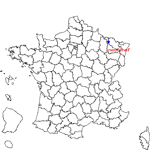 localisation sur le carte de neufchef 