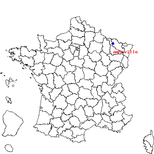 localisation sur le carte de amneville 