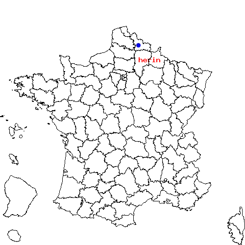 localisation sur le carte de herin 
