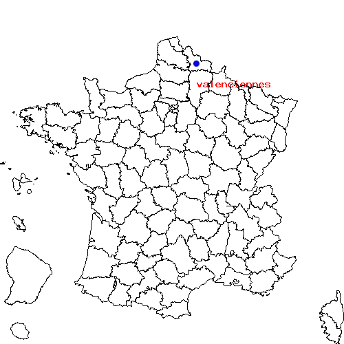 localisation sur le carte de valenciennes 