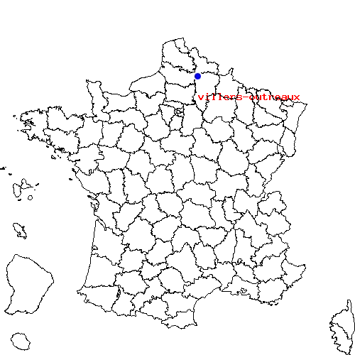 localisation sur le carte de villers-outreaux 