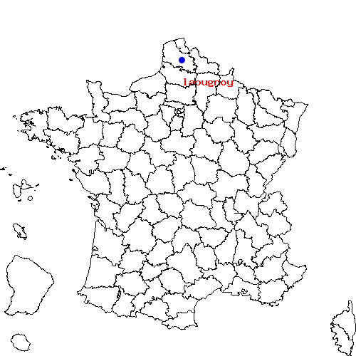 localisation sur le carte de lapugnoy 