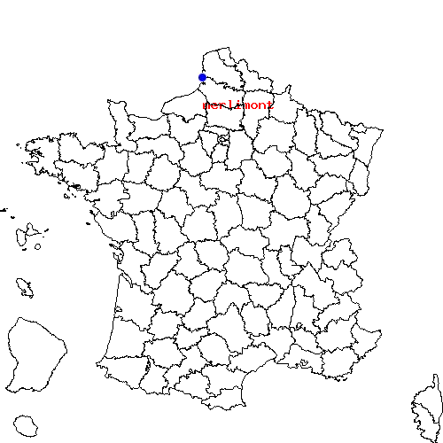 localisation sur le carte de merlimont 