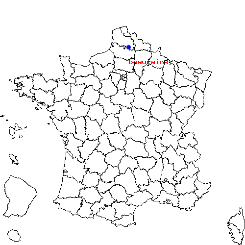 localisation sur le carte de beaurains 