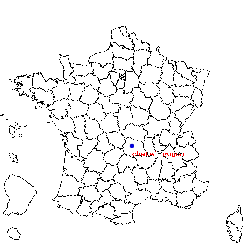 localisation sur le carte de chatel-guyon 