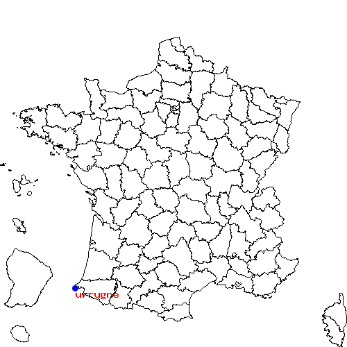 localisation sur le carte de urrugne 