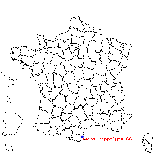 localisation sur le carte de saint-hippolyte-66 