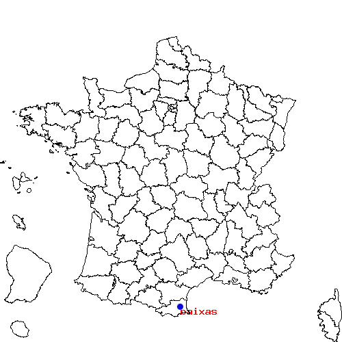 localisation sur le carte de baixas 