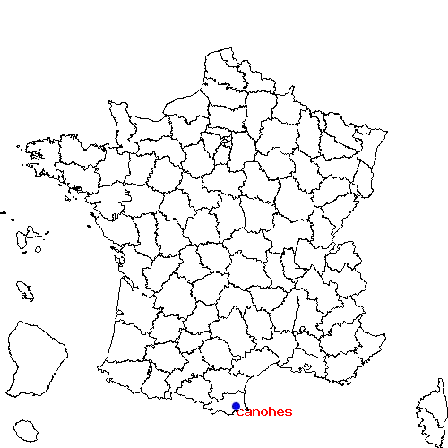 localisation sur le carte de canohes 