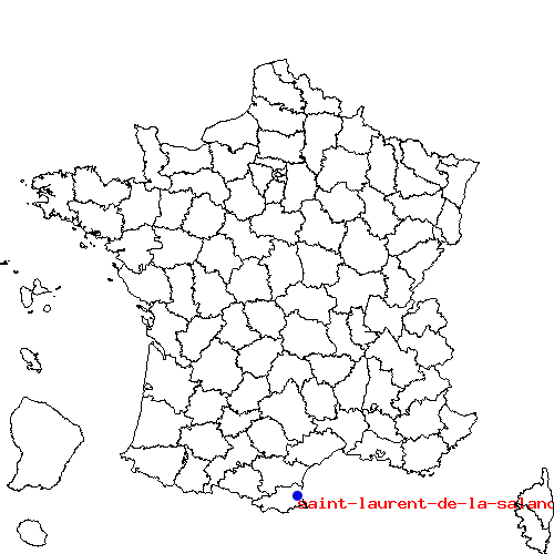 localisation sur le carte de saint-laurent-de-la-salanque 