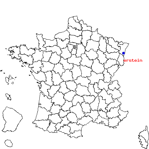 localisation sur le carte de erstein 