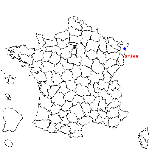 localisation sur le carte de gries 