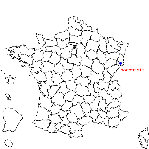 localisation sur le carte de hochstatt 