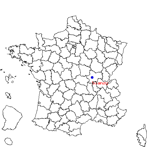 localisation sur le carte de blanzy 