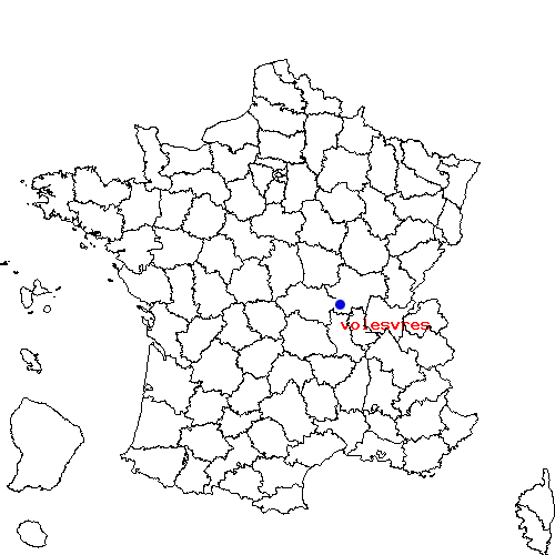 localisation sur le carte de volesvres 