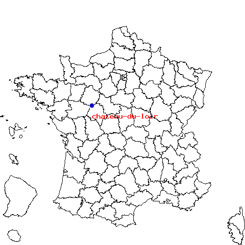 localisation sur le carte de chateau-du-loir 