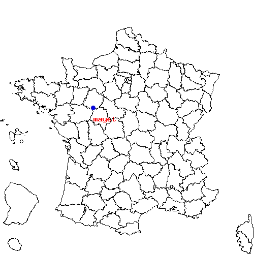 localisation sur le carte de mayet 