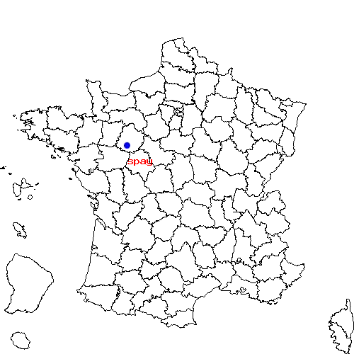 localisation sur le carte de spay 