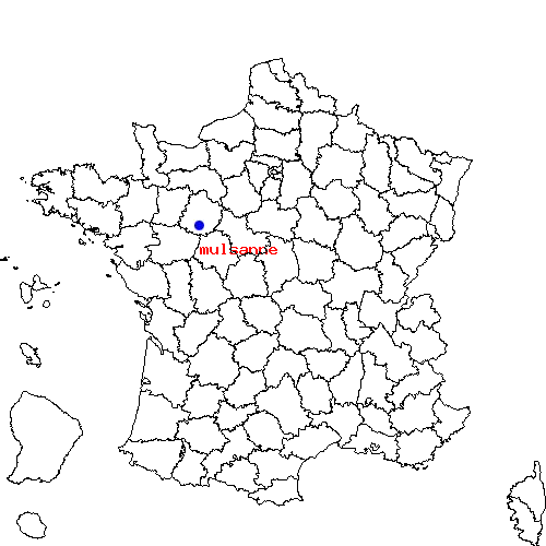 localisation sur le carte de mulsanne 