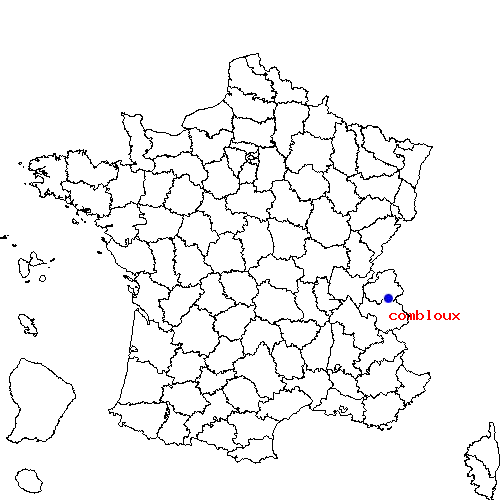 localisation sur le carte de combloux 