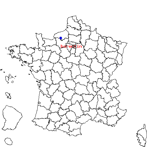 localisation sur le carte de barentin 