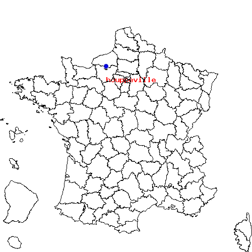 localisation sur le carte de houppeville 