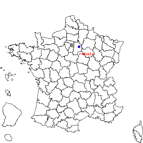 localisation sur le carte de rebais 