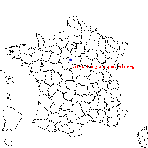 localisation sur le carte de saint-fargeau-ponthierry 