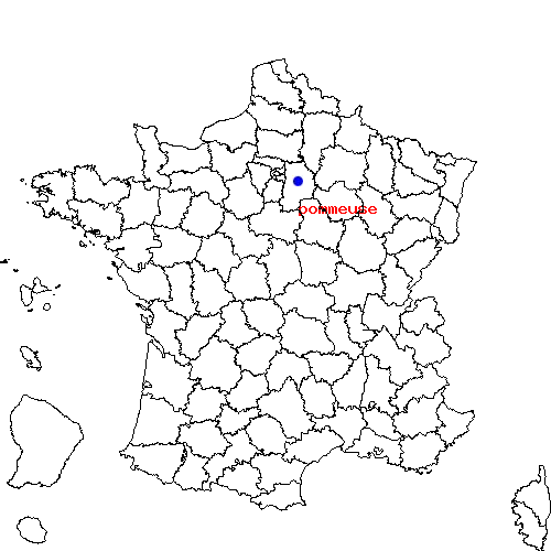 localisation sur le carte de pommeuse 