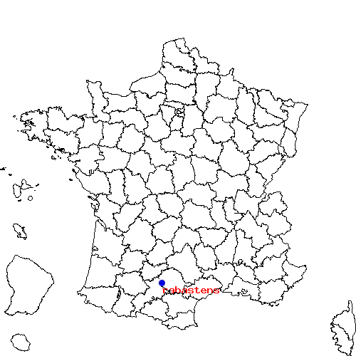 localisation sur le carte de rabastens 