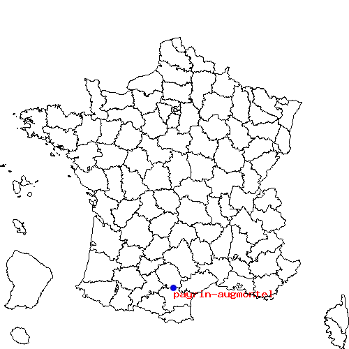 localisation sur le carte de payrin-augmontel 