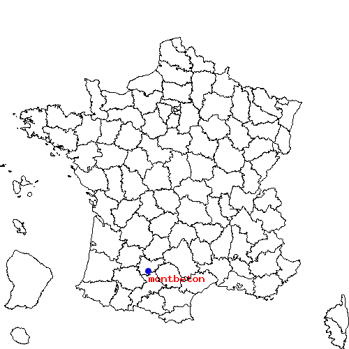 localisation sur le carte de montbeton 