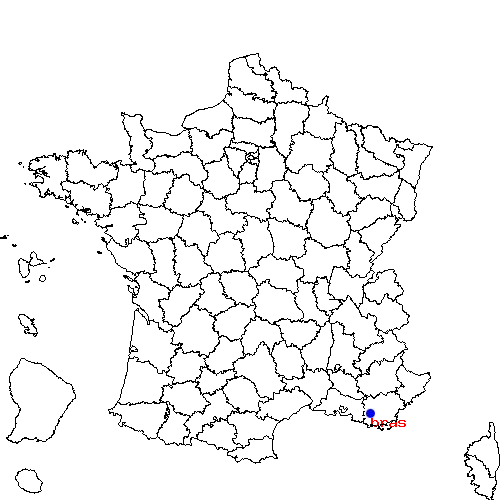 localisation sur le carte de bras 