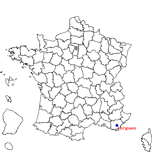 localisation sur le carte de lorgues 