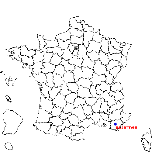 localisation sur le carte de salernes 