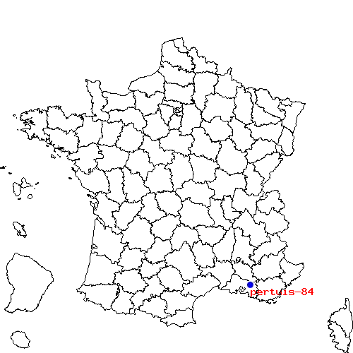 localisation sur le carte de pertuis-84 