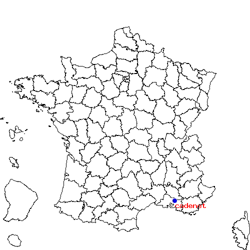 localisation sur le carte de cadenet 