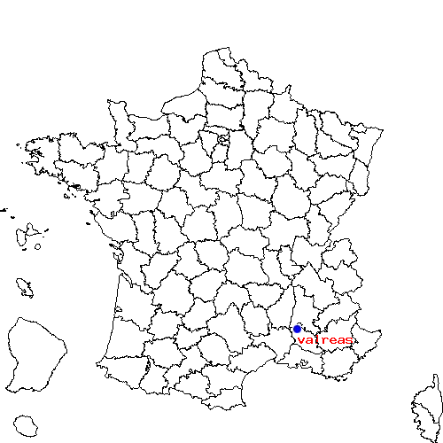 localisation sur le carte de valreas 