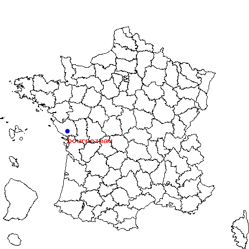 localisation sur le carte de bournezeau 