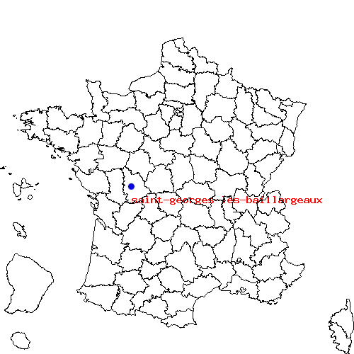 localisation sur le carte de saint-georges-les-baillargeaux 