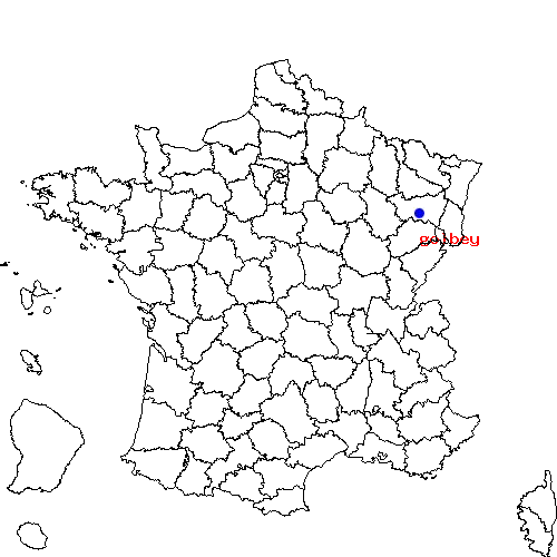 localisation sur le carte de golbey 