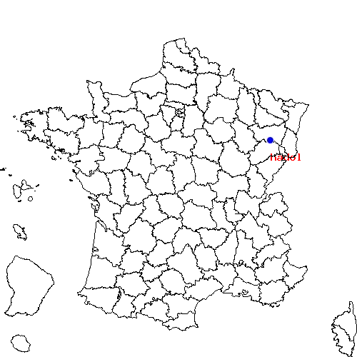 localisation sur le carte de hadol 