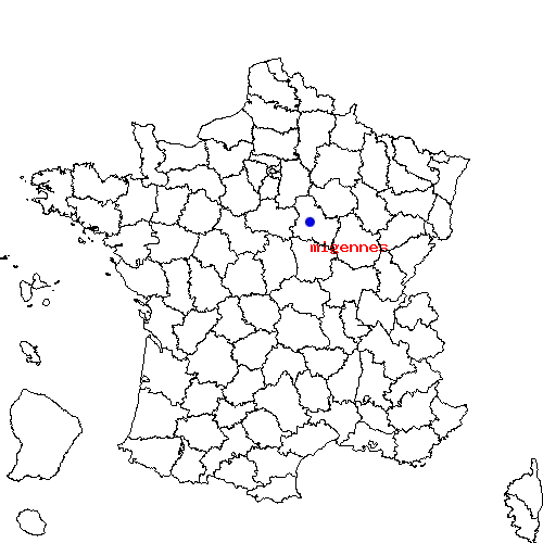 localisation sur le carte de migennes 