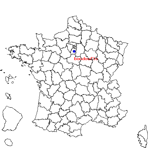 localisation sur le carte de bondoufle 