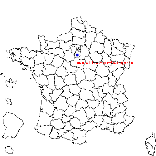 localisation sur le carte de marolles-en-hurepoix 