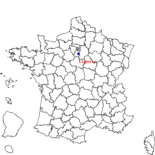 localisation sur le carte de tigery 