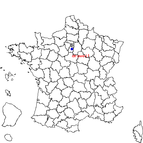 localisation sur le carte de draveil 