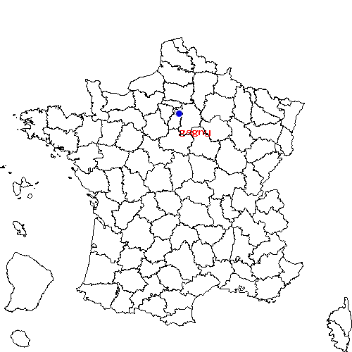 localisation sur le carte de gagny 