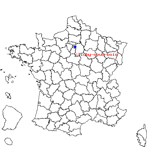 localisation sur le carte de clichy-sous-bois 